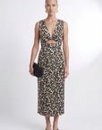 ROBE MIDI - CLARISSA - NOIR ROBE NEW KOOKAI Mode Kookai