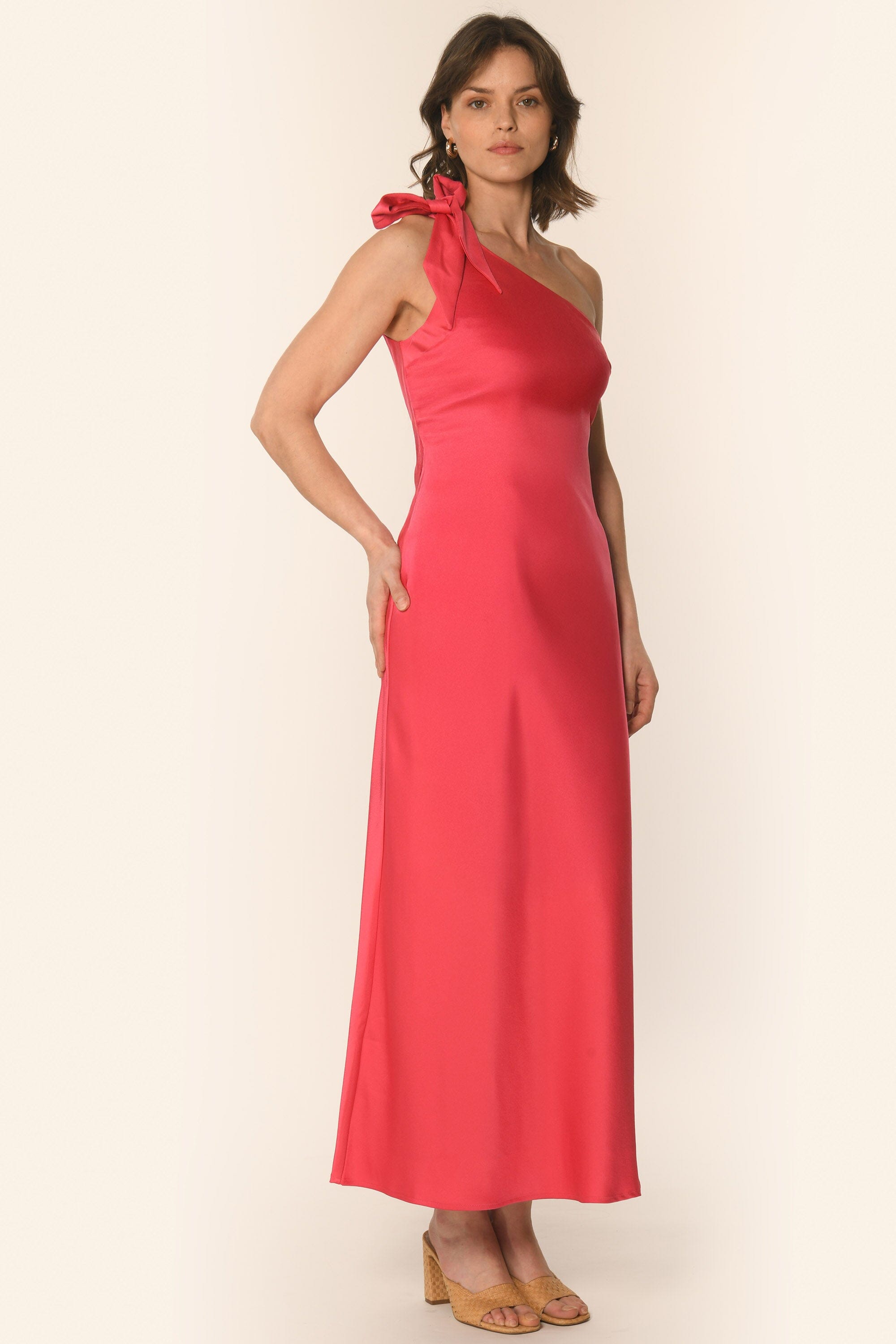 Dress Robe Rouge Robe Femme Kookai ROBE LONGUE ADELAIDE ORANGE