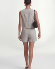SHORT 100% LIN - CHELSEA - NATUREL SHORT NEW KOOKAI Mode Kookai