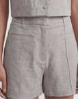 SHORT 100% LIN - CHELSEA - NATUREL SHORT NEW KOOKAI Mode Kookai
