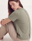 T-SHIRT - AMBRE - VERT PALE TEE SHIRT NEW KOOKAI Mode Kookai