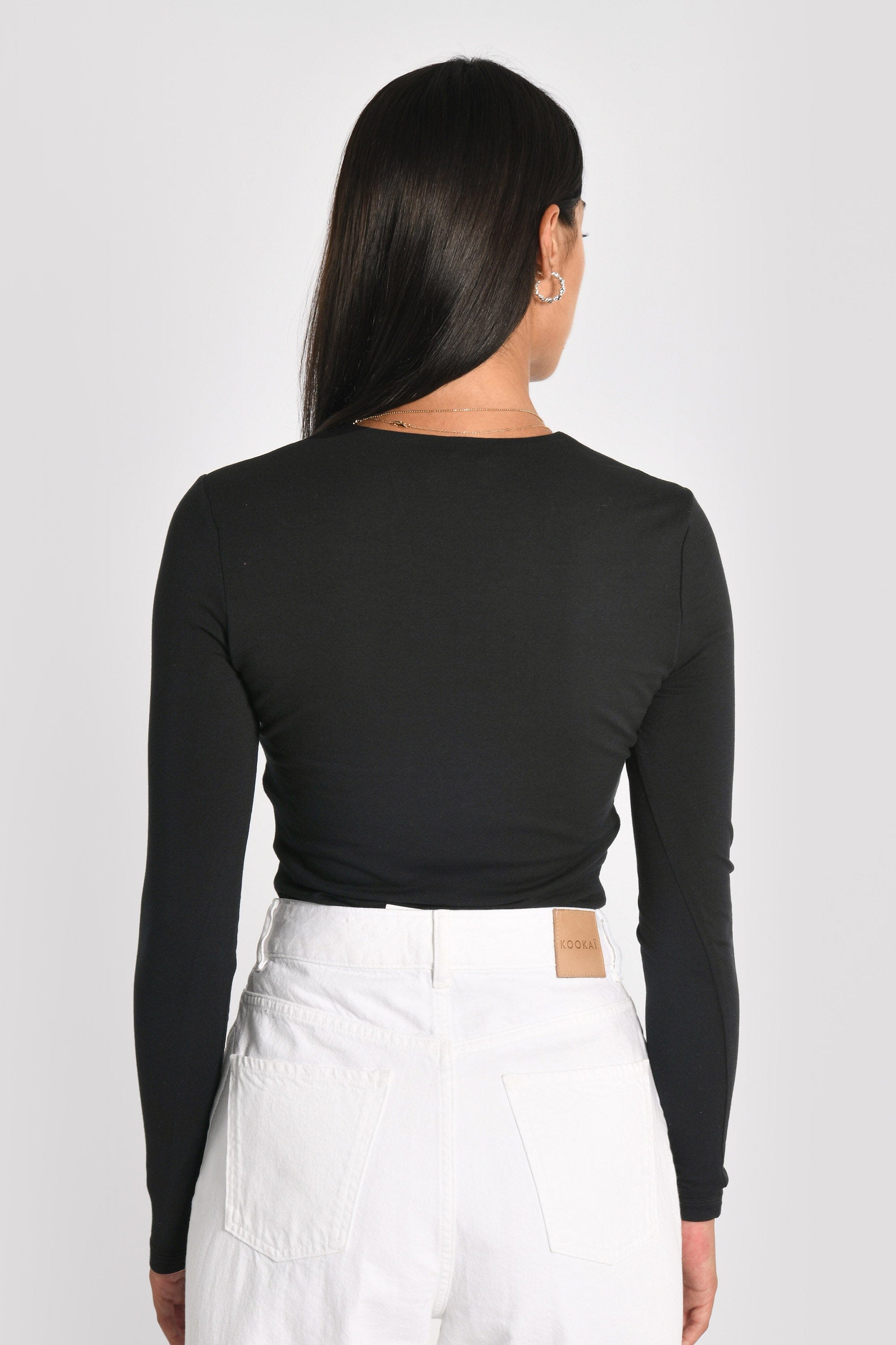 T-SHIRT V FRONCES BEA NOIR TEE SHIRT NEW KOOKAI Mode Kookai