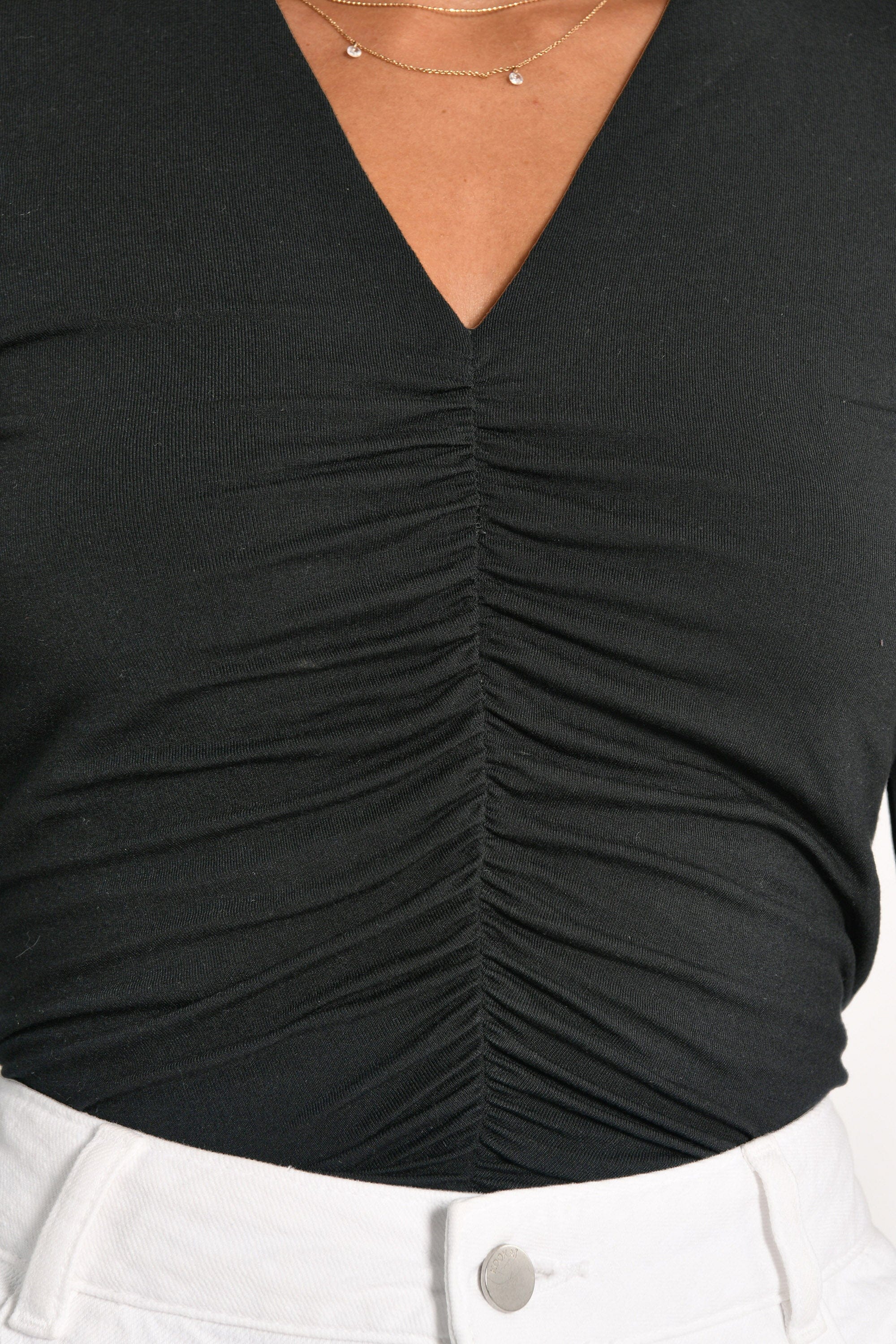 T-SHIRT V FRONCES BEA NOIR TEE SHIRT NEW KOOKAI Mode Kookai