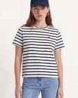 TEE MARINIÈRE - COEUR - ECRU/MARINE TEE SHIRT NEW KOOKAI Mode Kookai