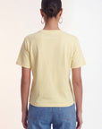 TEE-SHIRT 100% COTON - COEUR - JAUNE TEE SHIRT NEW KOOKAI Mode Kookai