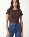 TEE SHIRT - CAPRICE - ESPRESSO TEE SHIRT NEW KOOKAI Mode Kookai