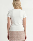 TEE SHIRT - CARISSA - ECRU TEE SHIRT NEW KOOKAI Mode Kookai