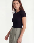 TEE SHIRT - CARISSA - NOIR TEE SHIRT NEW KOOKAI Mode Kookai