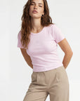 TEE SHIRT - CARISSA - ROSE TEE SHIRT NEW KOOKAI Mode Kookai