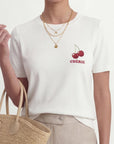 TEE-SHIRT - CHERIE - ECRU TEE SHIRT NEW KOOKAI Mode Kookai