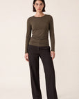 TEE-SHIRT - CLAREN - KHAKI TEE SHIRT NEW KOOKAI Mode Kookai