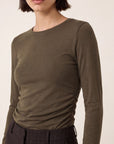 TEE-SHIRT - CLAREN - KHAKI TEE SHIRT NEW KOOKAI Mode Kookai
