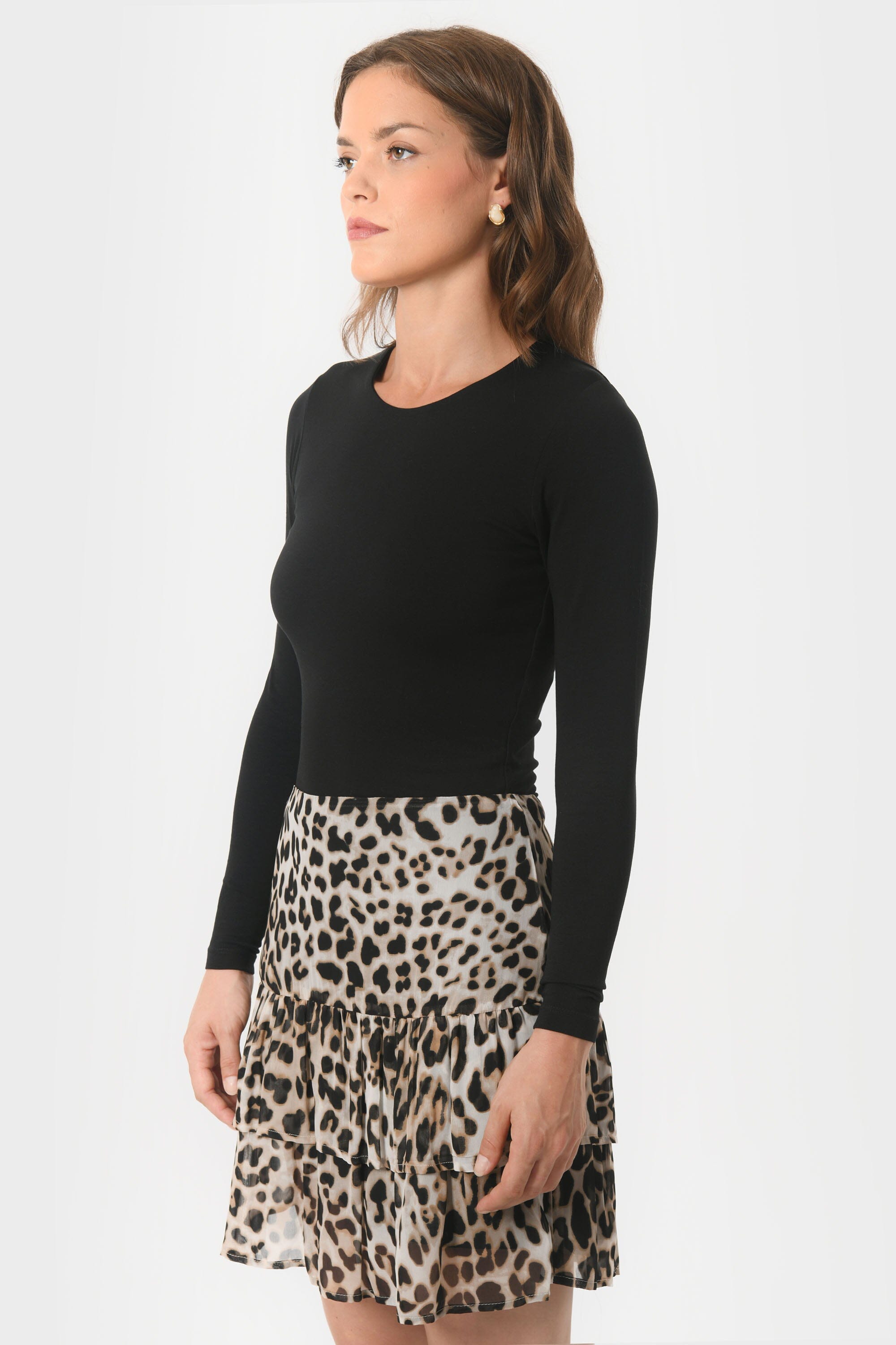 TEE-SHIRT COL ROND - BCURT - NOIR TEE SHIRT KOOKAI Mode Kookai
