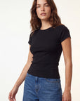 TEE SHIRT - COLE - NOIR TEE SHIRT NEW KOOKAI Mode Kookai