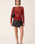 TEE-SHIRT - DEBBIE - ROUGE TEE SHIRT NEW KOOKAI Mode Kookai
