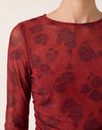 TEE-SHIRT - DEBBIE - ROUGE TEE SHIRT NEW KOOKAI Mode Kookai