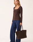 TEE-SHIRT ML - CLEMENTINE - BRUN TEE SHIRT KOOKAI Mode Kookai