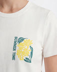 TEE-SHIRT - SUMMER TIME - ECRU TEE SHIRT NEW KOOKAI Mode Kookai