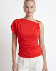 TOP ASYMETRIQUE - CRYSTA - CHILI TEE SHIRT NEW KOOKAI Mode Kookai