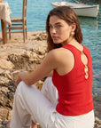 TOP - BERTINE - ROUGE PULL NEW KOOKAI Mode Kookai