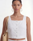 TOP BOITE - CHELSEA - BLANC TOP NEW KOOKAI Mode Kookai
