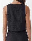 TOP BOITE - CHELSEA - NOIR TOP NEW KOOKAI Mode Kookai