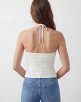 TOP BUSTIER - CHARLENE - ECRU TEE SHIRT NEW KOOKAI Mode Kookai