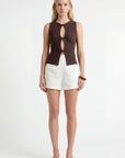 TOP - CHLOTILDA - CHOCOLAT PULL NEW KOOKAI Mode Kookai