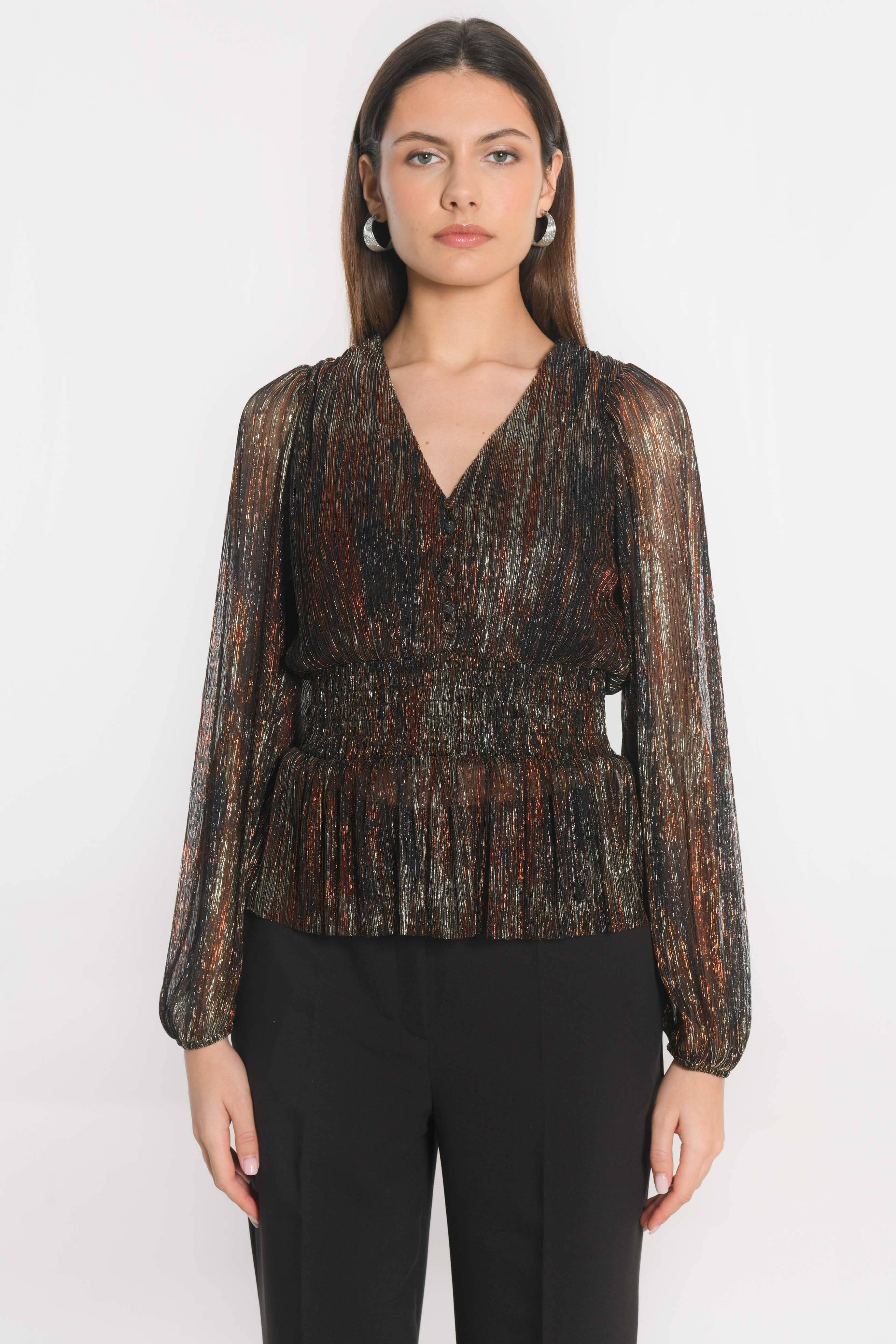 TOP - JANET - MULTI GOLD TOP NEW KOOKAI Mode Kookai