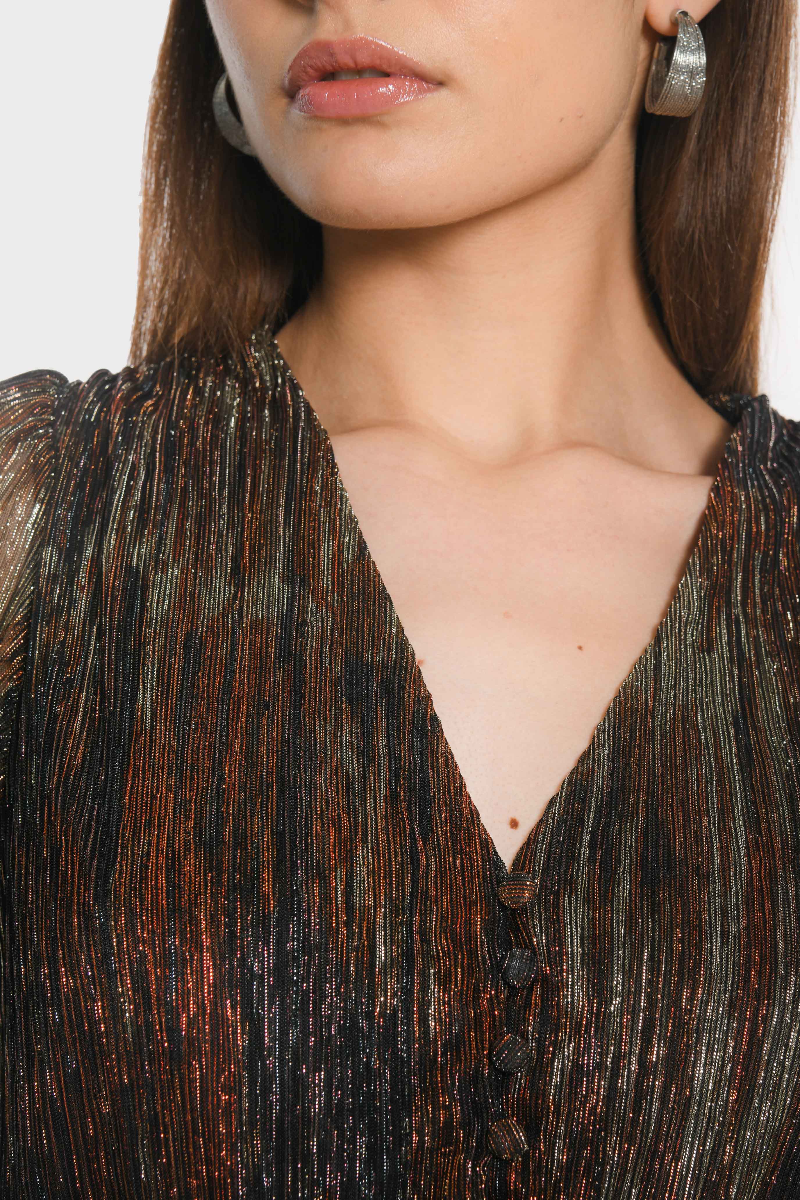 TOP - JANET - MULTI GOLD TOP NEW KOOKAI Mode Kookai