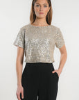 TOP - JAY - SILVER/GOLD TOP KOOKAI Mode Kookai