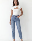 TOP NOEUD - CHARLENE - ECRU TEE SHIRT NEW KOOKAI Mode Kookai