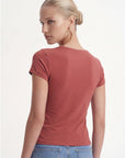 TOP NOEUD - CHARLENE - SANGRIA TEE SHIRT NEW KOOKAI Mode Kookai