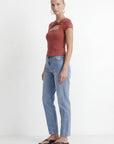 TOP NOEUD - CHARLENE - SANGRIA TEE SHIRT NEW KOOKAI Mode Kookai