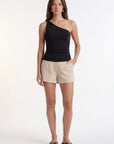 TOP ONE SHLOUDER - CHARLENE - NOIR TEE SHIRT NEW KOOKAI Mode Kookai