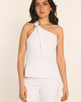 TOP ONE SHOULDER - BLANC - ALBA TOP NEW KOOKAI Mode Kookai