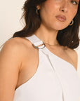 TOP ONE SHOULDER - BLANC - ALBA TOP NEW KOOKAI Mode Kookai