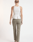 TOP SMOCKE - CANOPE - BLANC TOP NEW KOOKAI Mode Kookai