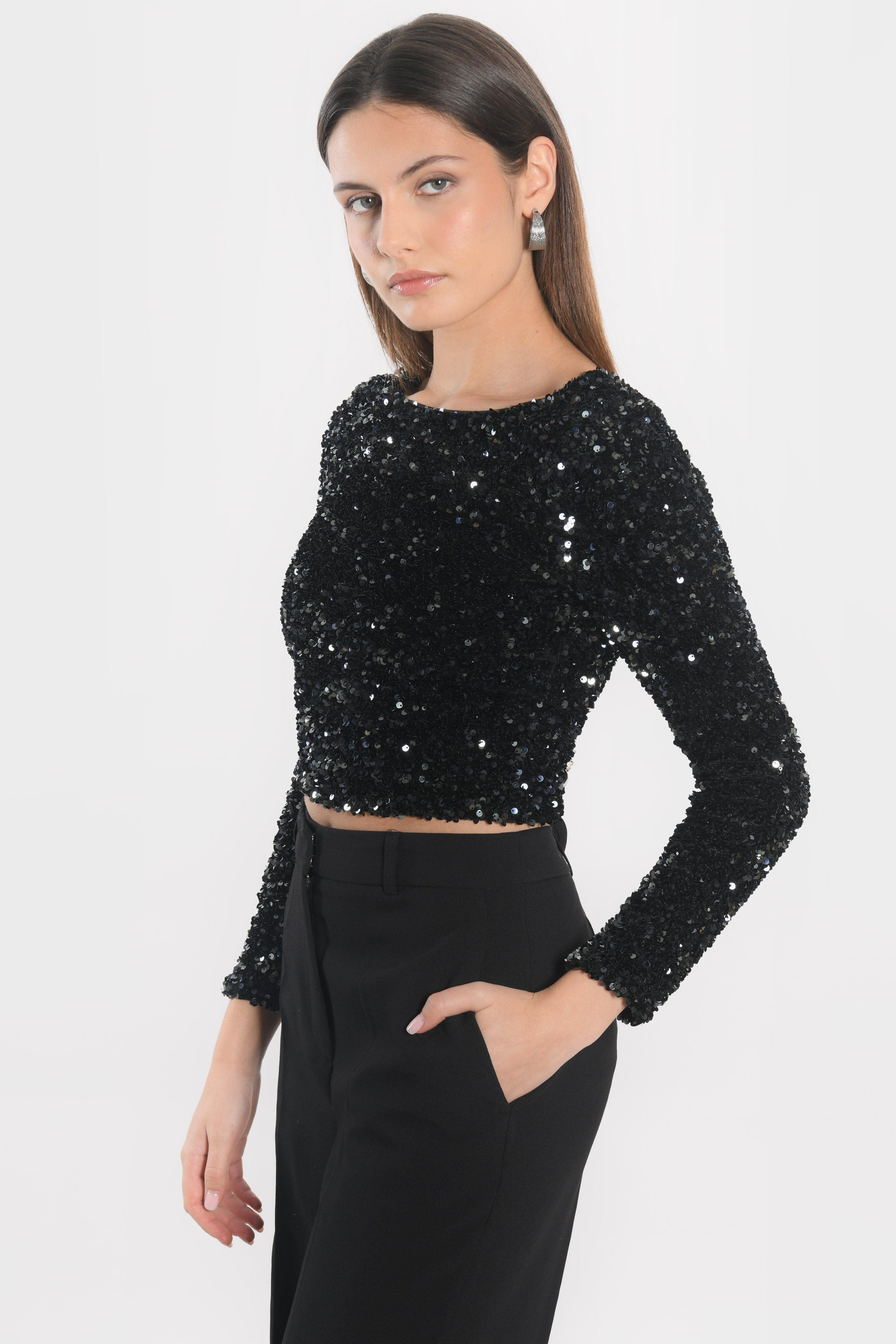 TOP - TINA - NOIR TOP NEW KOOKAI Mode Kookai