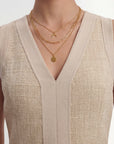 TOP TWEED - CATALINA - BEIGE TOP NEW KOOKAI Mode Kookai
