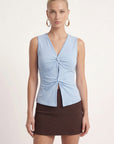TOP TWISTE - CHARLENE - CELADON TEE SHIRT NEW KOOKAI Mode Kookai