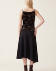 TOP VELOURS - DUSTY - NOIR TEE SHIRT NEW KOOKAI Mode Kookai