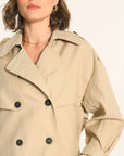 TRENCH COURT - BEIGE - ADAM TRENCH NEW KOOKAI Mode Kookai