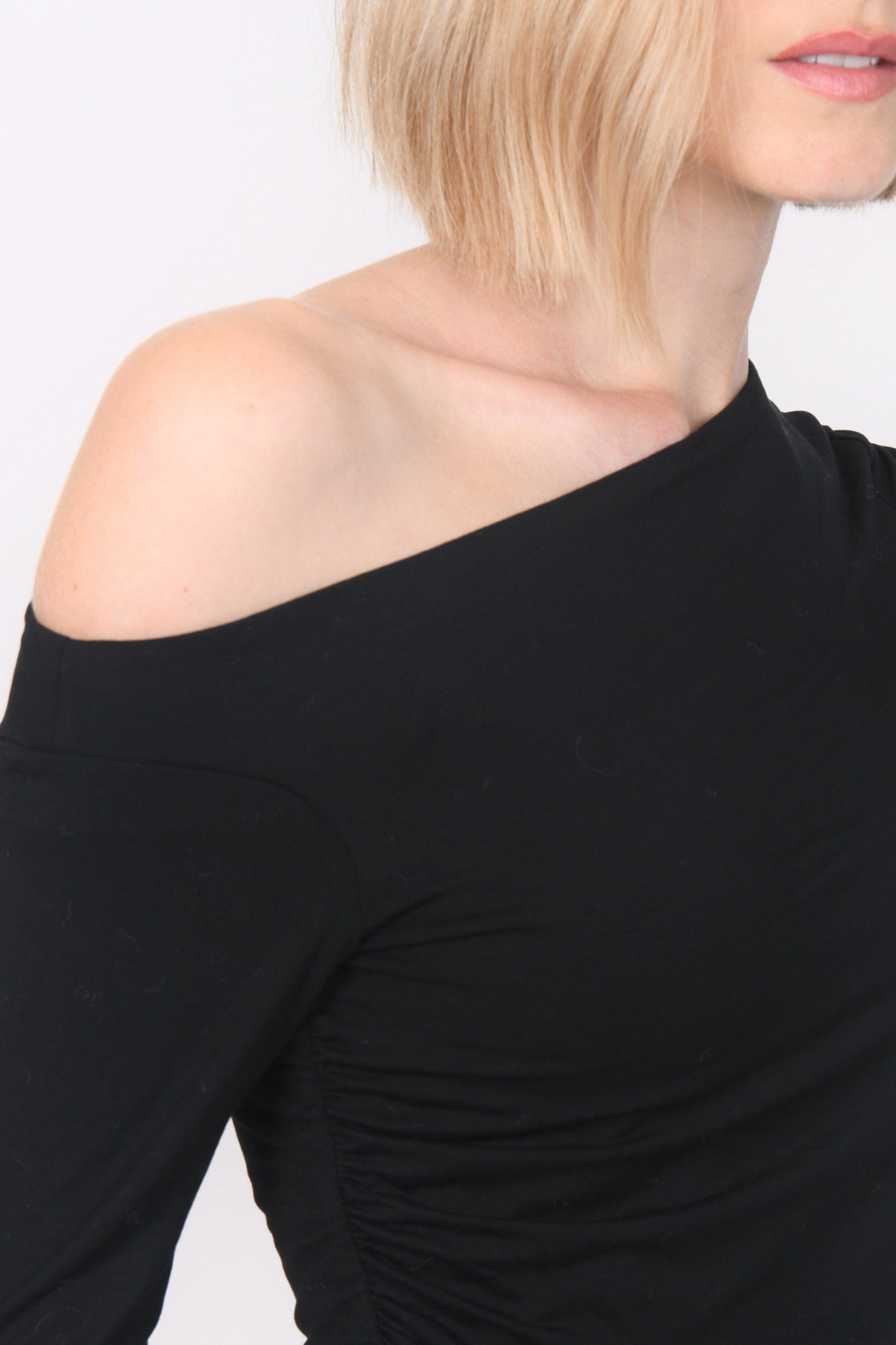 Robe T-shirt Asymétrique Frangée Sonia Rykiel - Blanc & Bleu - Taille L - Coton - Neuf Sans étiquette