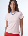 TSHIRT SLIM - CODY - ROSE TEE SHIRT NEW KOOKAI Mode Kookai