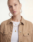 VESTE - COCONUT - CAMEL VESTE SPORTSWEAR NEW KOOKAI Mode Kookai