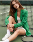 VESTE LONGUE - CANDY - VERT VESTE NEW KOOKAI Mode Kookai