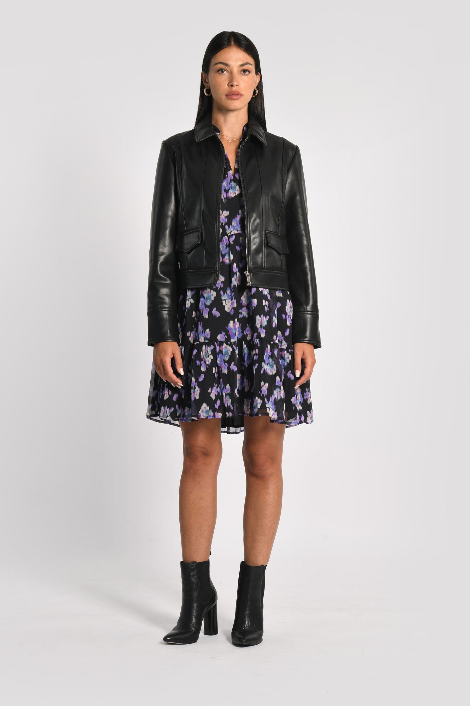 VESTE SIMILI CUIR KENDALL NOIR VESTE KOOKAI Mode Kookai