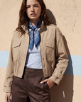 VESTE SPORTSWEAR - CASIM - BEIGE VESTE SPORTSWEAR NEW KOOKAI Mode Kookai
