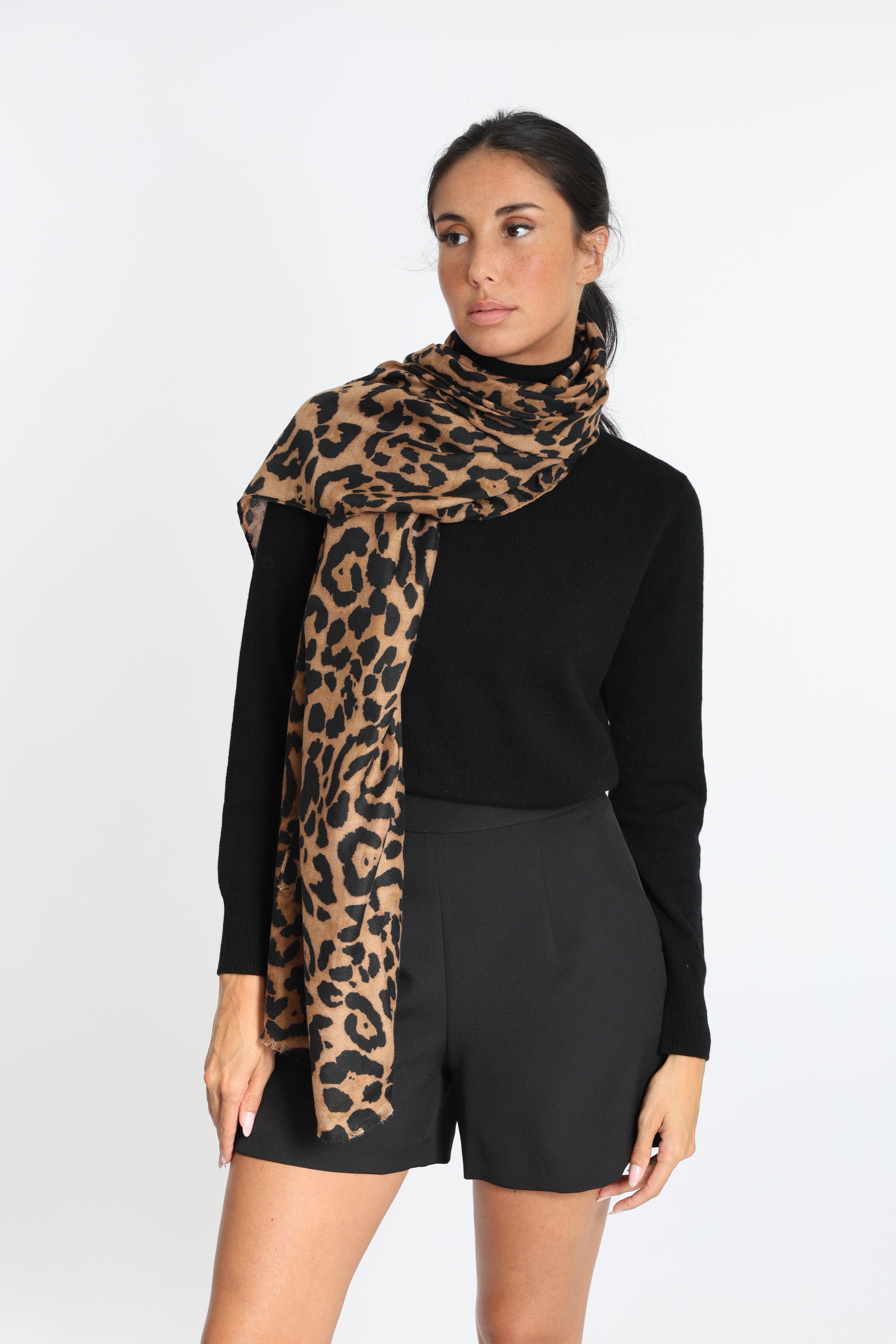 ROMIE FOULARD CAMEL